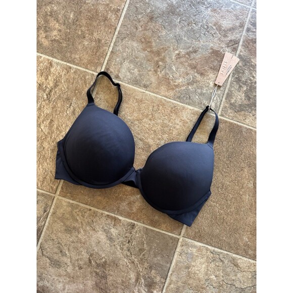 Skims Fits Everybody Push-up Demi Bra Onyx Size 36DD - Picture 2 of 7